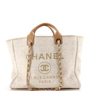 Chanel Deauville Tote Raffia With #254990C41B